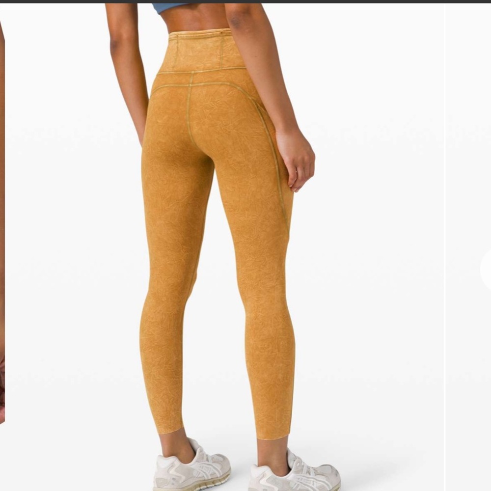 Lululemon fast and free tight spiced bronze ice dye